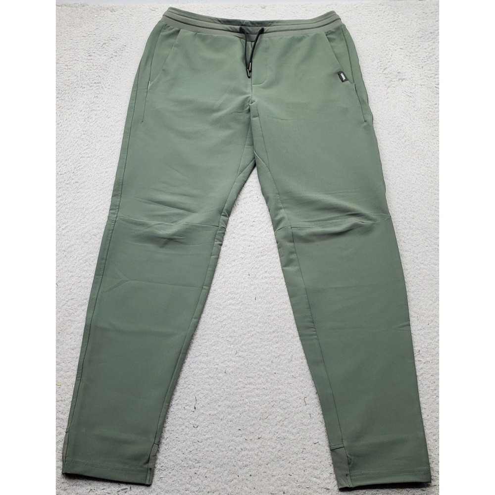 UNRL Track Pants Womens M Green Stretch Athletic Running Drawstring Waist EUC